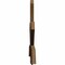 Ekena Millwork Davenport Rough Sawn Timber Gable Bracket, Western Red Cedar, 96"W x 36"H x 2"D x 6"F, 9/12 Pitch GBW096X36X0206DAV00RWR - alternate 4